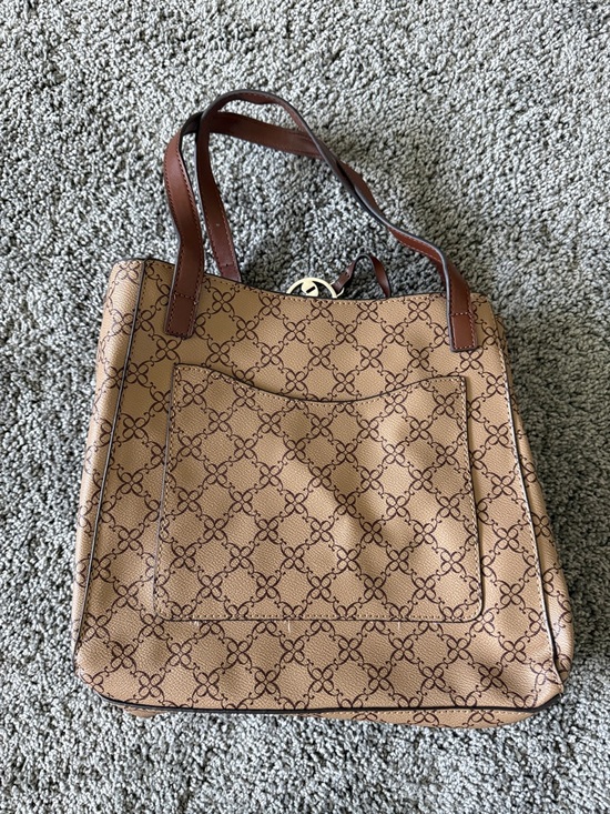 Nine West Brown Print Shoulder Crossbody Bag main image 4